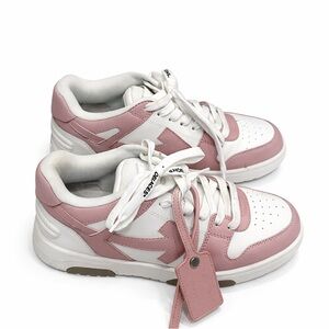 Off-White Pink and White Women's Sneakers
